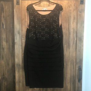 NWT Black and Lace Bodice Dress